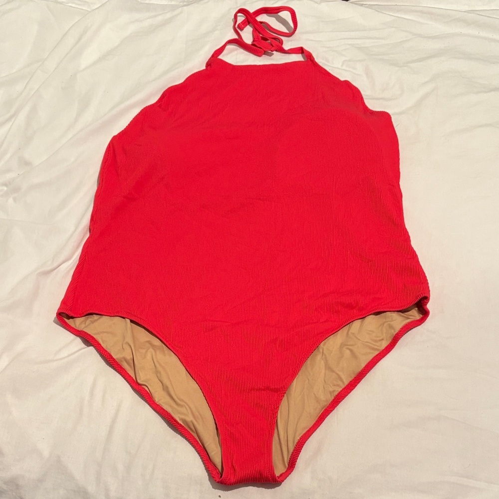 OLD NAVY  Red Halter One Piece Swimsuit